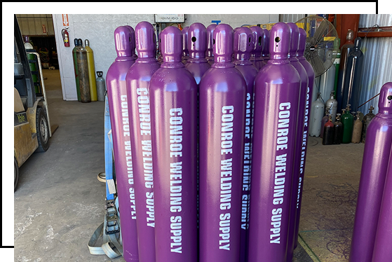 Conroe Welding Supply bottles